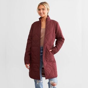 Ariat Women's Reversible Insulated Quilted Puffer Coat Size Large in Maroon
